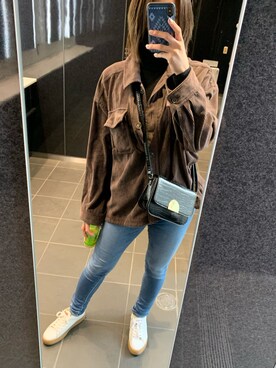 「UNIQLO（ユニクロ）のエクストラファインメリノリブタートルネックセーター（長袖）（ニット/セーター）」を使った、🧸さん（レディース・163cm）の秋コーディネート