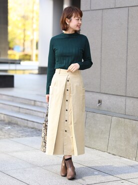 GreadyBrilliantSTAFFさん（レディース・161cm）の冬コーディネート