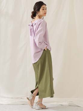 「BLOUSE（インポート）（ブラウス）のアイテム」を使った、GreadyBrilliantSTAFFさん（レディース・160cm）の冬コーディネート