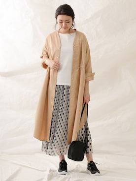 「COAT LAB（コートラボ）のアイテム（その他アウター）」を使った、GreadyBrilliantSTAFFさん（レディース・168cm）の春コーディネート
