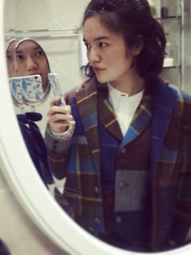 「CUBE SUGAR（キューブシュガー）のアイテム（その他アウター）」を使った、KKさん（レディース・160cm）の春コーディネート