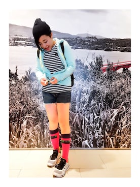 「GAP（ギャップ）のアイテム（モッズコート）」を使った、envy2さん（レディース・155cm）の冬コーディネート