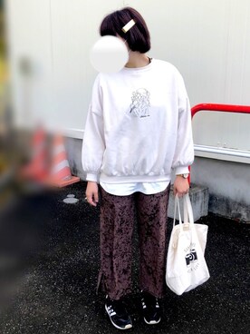 「apres jour（アプレジュール）のアイテム（スウェット）」を使った、mahalo  さん（レディース・164cm）の秋コーディネート