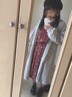 「PAGEBOY（ページボーイ）のアイテム（ノーカラージャケット）」を使った、さくらさん（レディース・147cm）の冬コーディネート