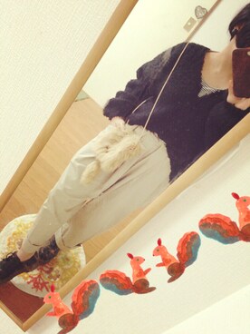 「アイテム（イヤリング）」を使った、あやふやさん（レディース・153cm・20代）の秋コーディネート