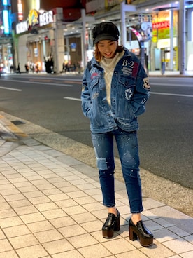 Hikaruさん（レディース・155cm）の冬コーディネート