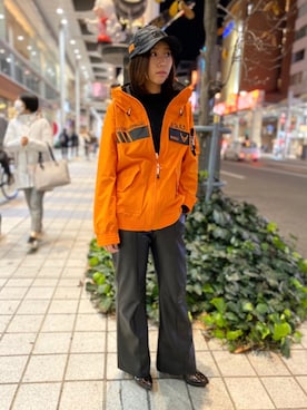 「新作」｜「アイテム（ミリタリージャケット）」を使った、Hikaruさん（レディース・156cm）の冬コーディネート