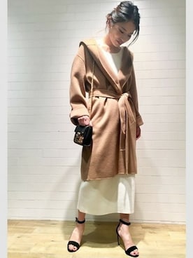 「Noble（ノーブル）のアイテム（ワンピース）」を使った、rikaさん（レディース・166cm）の秋コーディネート