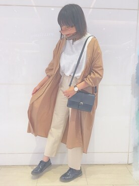 「chocomee（チョコミー）のアイテム（その他トップス）」を使った、あおいさん（レディース・166cm）の夏コーディネート
