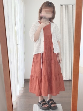 「アイテム（ワンピース/ドレス）」を使った、hanaさん（レディース・141cm・10代）の夏コーディネート