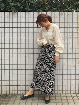 「H&M（エイチ・アンド・エム）のアイテム（バレエシューズ）」を使った、erina♡さん（レディース・155cm）の秋コーディネート