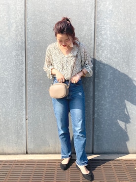 「H&M（エイチ・アンド・エム）のアイテム（バレエシューズ）」を使った、erina♡さん（レディース・155cm）の春コーディネート