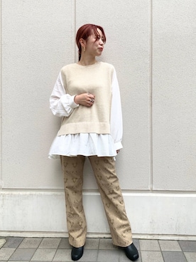 「DISCOAT（ディスコート）のアイテム（ブーツ）」を使った、erina♡さん（レディース・155cm）の秋コーディネート