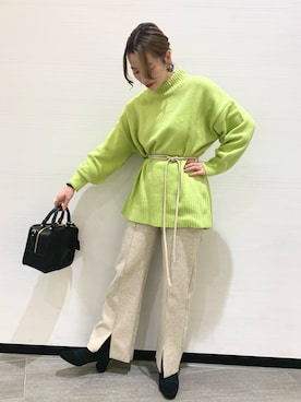 「DISCOAT（ディスコート）のアイテム（ブーツ）」を使った、erina♡さん（レディース・155cm）の秋コーディネート
