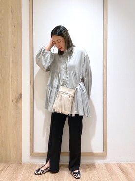 「Discoat」｜「アイテム（バレエシューズ）」を使った、erina♡さん（レディース・155cm）の春コーディネート