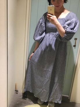 「skirt」｜「アイテム（ワンピース）」を使った、risaさん（レディース・156cm）の夏コーディネート