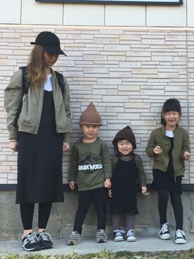 「Right-on（ライトオン）のアイテム（その他アウター）」を使った、iiiricomiiiさん（レディース・159cm）の春コーディネート