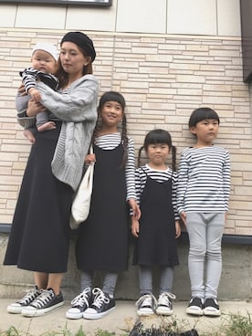 「アイラブCONVERSE」｜「アイテム（ハンチング/ベレー帽）」を使った、iiiricomiiiさん（レディース・159cm）の秋コーディネート