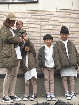 「アイラブCONVERSE」｜「アイテム（ワンピース/ドレス）」を使った、iiiricomiiiさん（レディース・160cm）の冬コーディネート