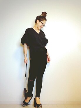 「pointのアイテム（トップス）」を使った、kotoさん（レディース・162cm）の夏コーディネート