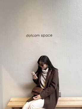 「STYLEBLOCK（スタイルブロック）のアイテム（チェスターコート）」を使った、Aoiさん（レディース・162cm）の冬コーディネート