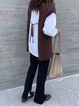 Aoiさん（レディース・163cm）の春コーディネート