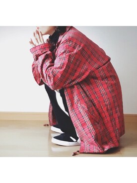 「だぼだぼ」｜「アイテム（カバーオール）」を使った、Yotchさん（レディース・163cm）の春コーディネート