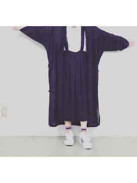 「だぼだぼ」｜「アイテム（ワンピース/ドレス）」を使った、Yotchさん（レディース・163cm）の夏コーディネート