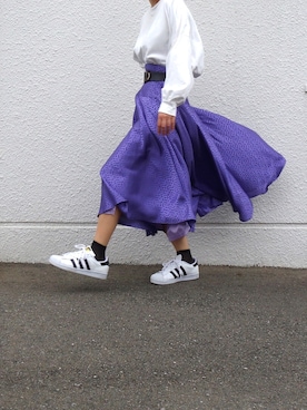 「niko and...（ニコアンド）のメンテンBIGBIG Ｔシャツ【niko and ...】（Tシャツ/カットソー）」を使った、Yotchさん（レディース・163cm）の秋コーディネート