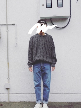 「コーデュロイキャップ」｜Yotchさん（メンズ・170cm）の冬コーディネート