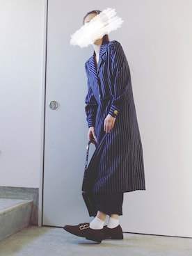 「GIVENCHY」｜「アイテム（ワンピース/ドレス）」を使った、Yotchさん（レディース・163cm）の秋コーディネート
