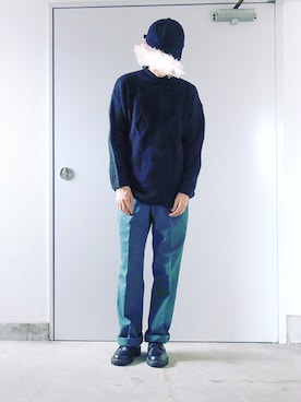 「大人古着」｜「アイテム（パンツ）」を使った、Yotchさん（メンズ・170cm）の秋コーディネート