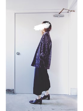 「大人古着」｜「アイテム（サロペット/オーバーオール）」を使った、Yotchさん（レディース・163cm）の秋コーディネート