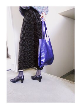 「大人古着」｜「アイテム（スカート）」を使った、Yotchさん（レディース・163cm）の秋コーディネート