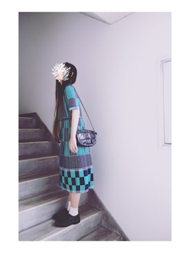 「古着ワンピ」｜Yotchさん（レディース・163cm）の春コーディネート