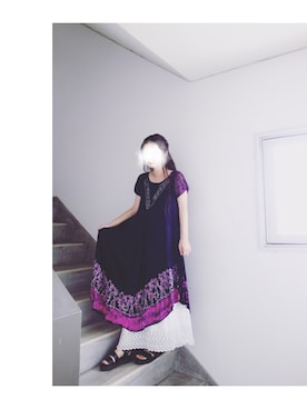 「大人古着」｜Yotchさん（レディース・163cm）の夏コーディネート