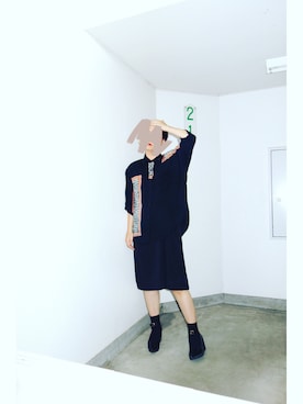 「大人古着」｜Yotchさん（レディース・163cm）の夏コーディネート