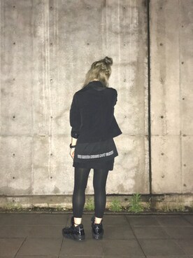 「ハーフアップ」｜「アイテム（ブルゾン）」を使った、R̤̈ΙиGσJ⃣A⃣M⃣さん（レディース・151cm）の春コーディネート