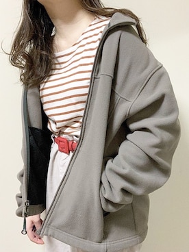 「グレーパンツ」｜「アイテム（その他アウター）」を使った、ぱ　せ　りさん（レディース・158cm）の冬コーディネート