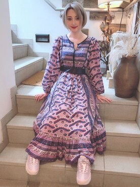 Ne Quittez Pas ヌキテパ のワンピース ドレス パープル系 を使った人気ファッションコーディネート Wear