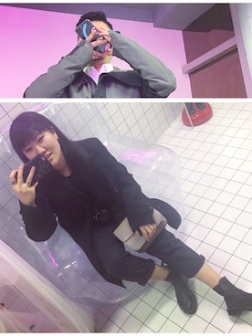 「5cm（ファイブシーエム）のアイテム（パンツ）」を使った、umm-omoさん（レディース・165cm）の夏コーディネート