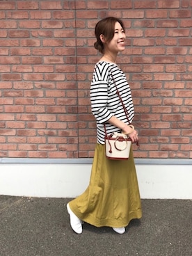 「BCSTOCK」｜「アイテム（スカート）」を使った、chrさん（レディース・165cm）の春コーディネート