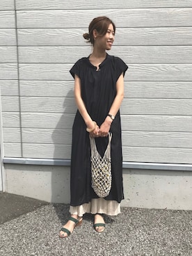「BCSTOCK」｜「アイテム（ワンピース/ドレス）」を使った、chrさん（レディース・165cm）の春コーディネート