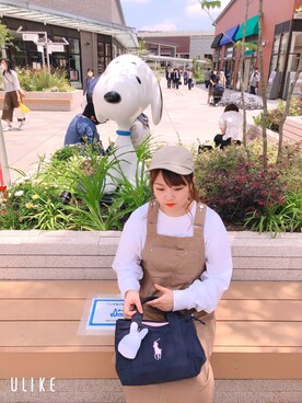 「INTER FACTORY（インターファクトリー）のアイテム（オールインワン・サロペット）」を使った、タマ子さん（レディース・149cm）の夏コーディネート