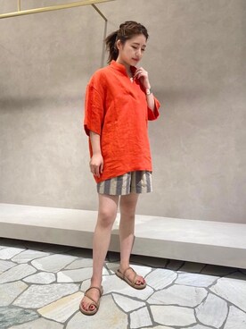 大田 真穂さん（レディース・158cm）の夏コーディネート