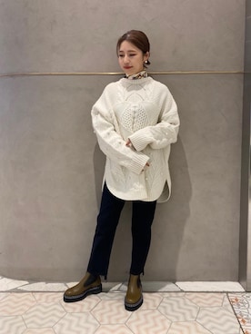 大田 真穂さん(レディース・158cm)の冬コーディネート
