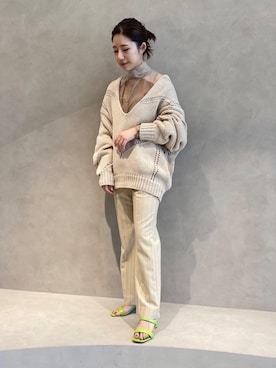 大田 真穂さん（レディース・158cm）の冬コーディネート