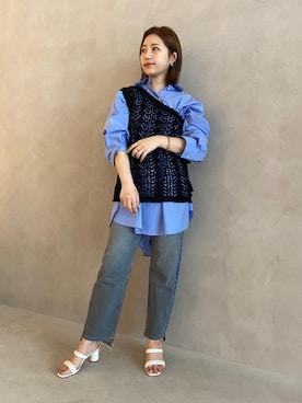 大田 真穂さん（レディース・158cm）の春コーディネート