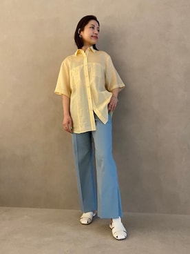 大田 真穂さん（レディース・158cm）の春コーディネート