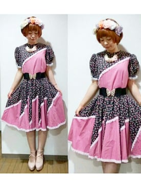 「one after another NICE CLAUP（ワンアフターアナザーナイスクラップ）のアイテム（パンプス）」を使った、ちなつ*さん（レディース・152cm）の夏コーディネート